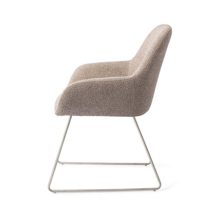 Kushi eetkamerstoel Slide Steel - Stone Haze