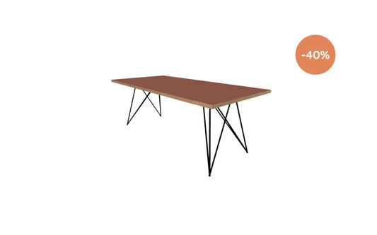 Eettafel Levi / 200x90cm / Arpa Fenix Rosso Askja