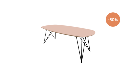 Eettafel Jasper / 200x90cm / Arpa Rosa Bourbon