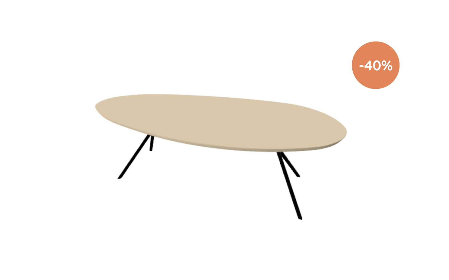 Eettafel Jimmy / 240x120cm / UNI Arpa Fenix Beige Luxor