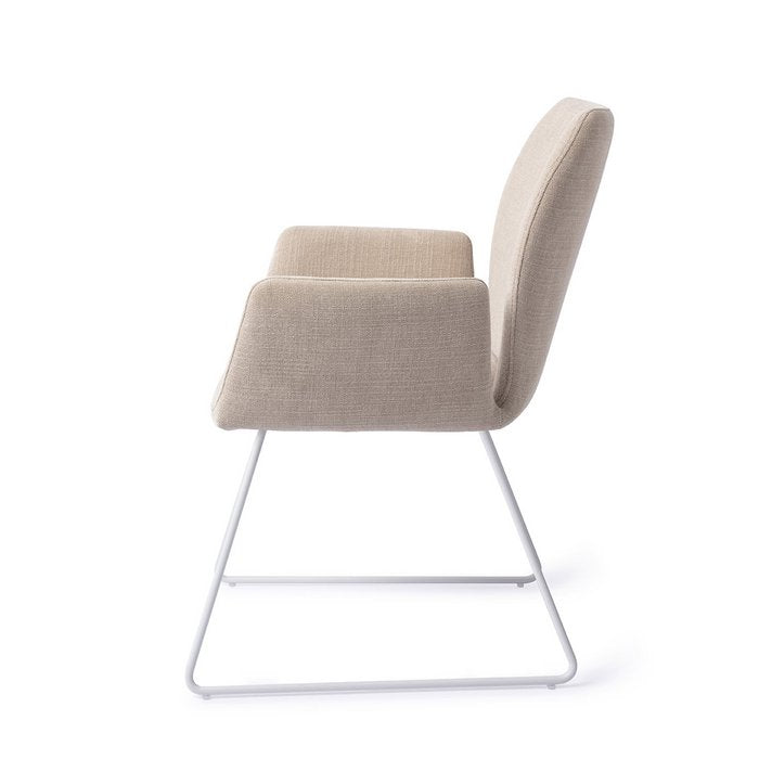 Misaki eetkamerstoel Slide White - Sand Strand