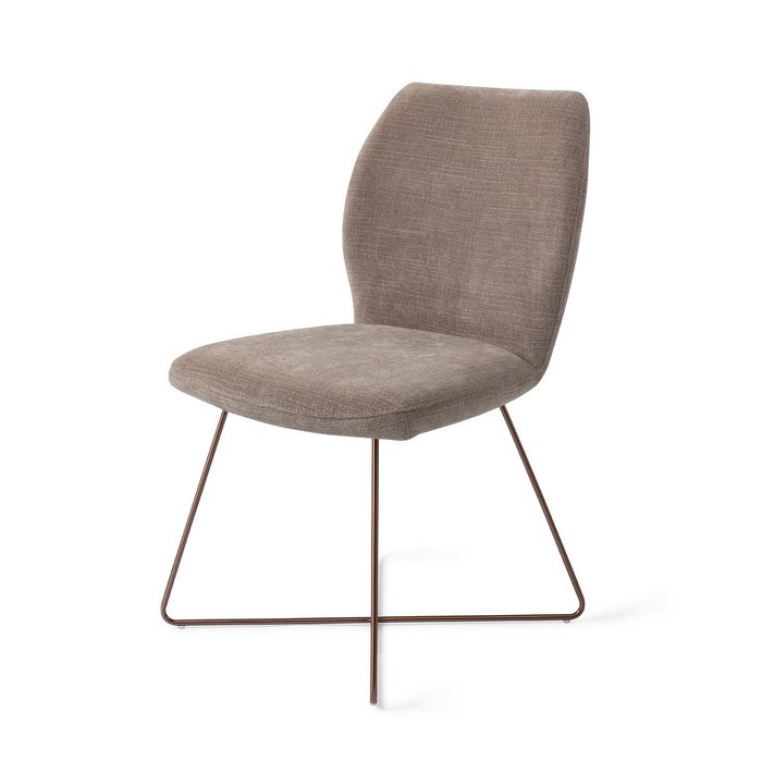 Ikata eetkamerstoel Cross Rose - Mocha Mist