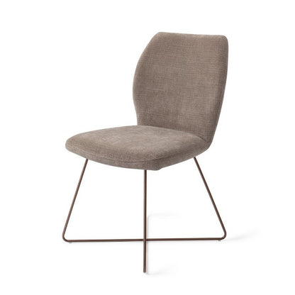 Ikata eetkamerstoel Cross Rose - Mocha Mist