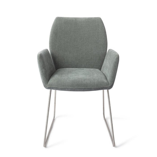 Misaki eetkamerstoel Slide Steel - Breezy Blue