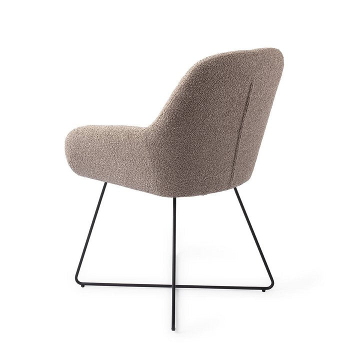 Kushi eetkamerstoel Cross Black - Stone Haze