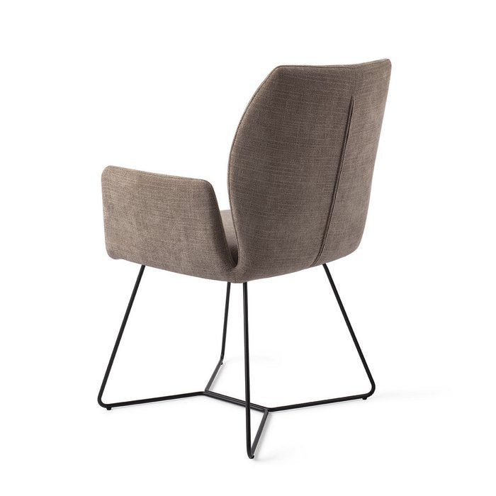 Misaki eetkamerstoel Beehive Black - Mocha Mist