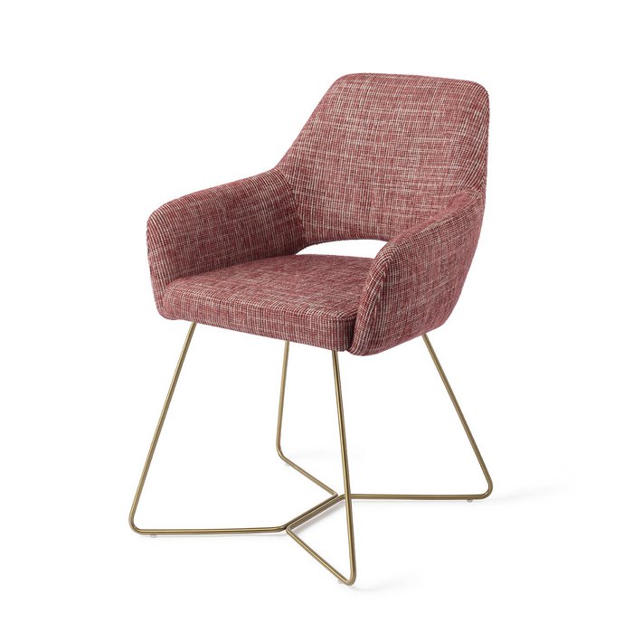 Yanai eetkamerstoel Beehive Gold - Berry Bars