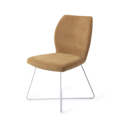 Ikata eetkamerstoel Cross White - Honey Harvest