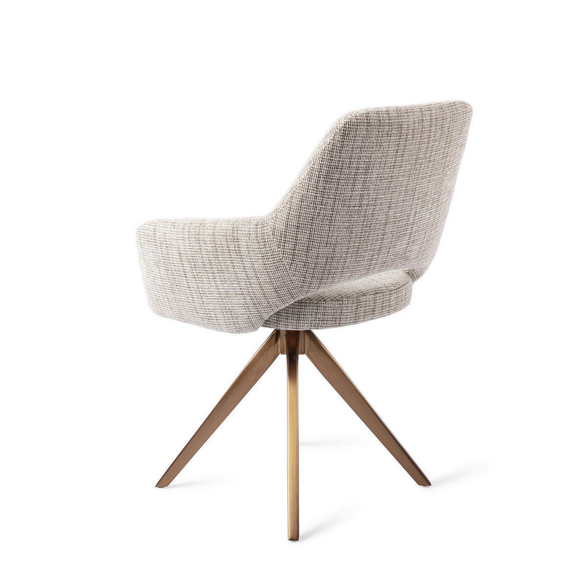 Yanai eetkamerstoel Turn Rose - Caramel Grid