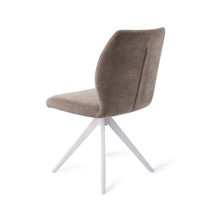 Ikata eetkamerstoel Turn White - Mocha Mist