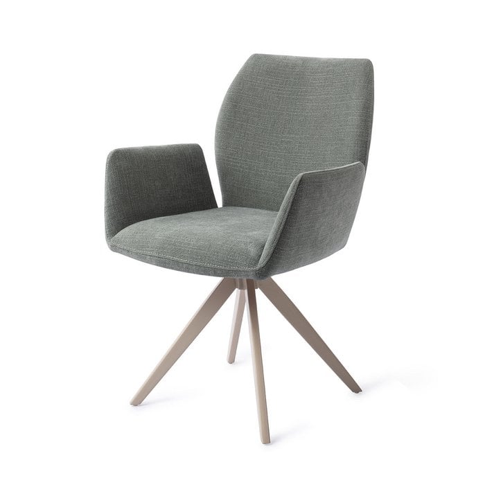 Misaki eetkamerstoel Turn Beige - Breezy Blue