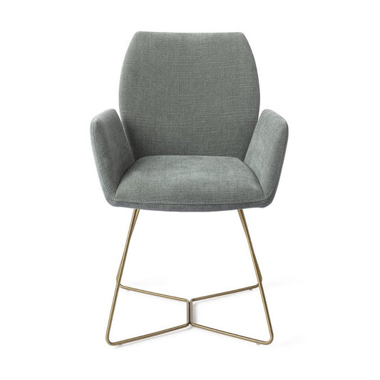 Misaki eetkamerstoel Beehive Gold - Breezy Blue