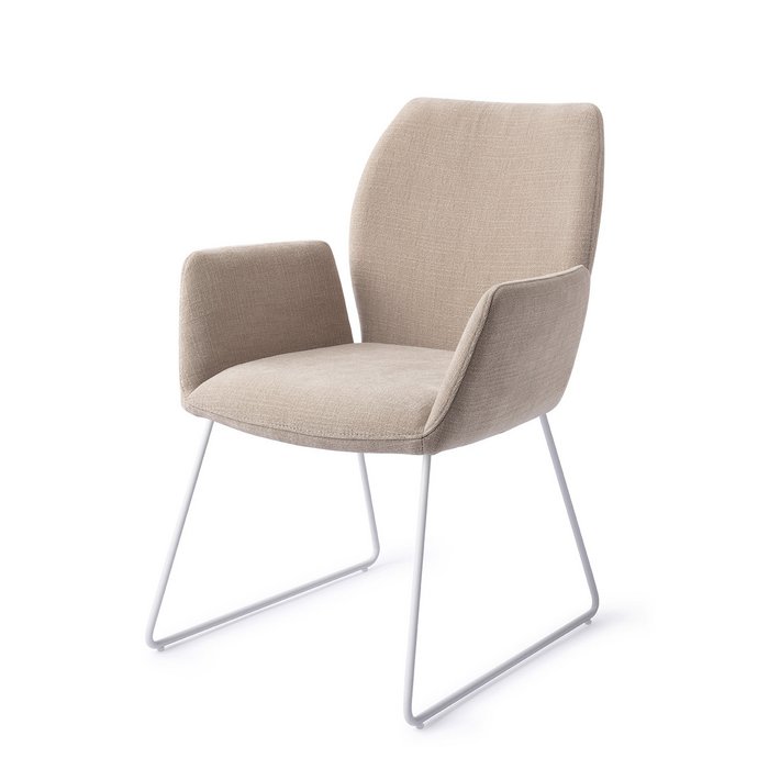 Misaki eetkamerstoel Slide White - Sand Strand