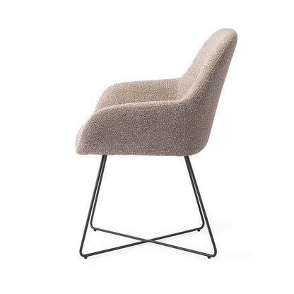 Kushi eetkamerstoel Cross Black - Stone Haze