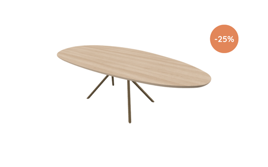 Eettafel Jimmy / 240x120cm / Eiken naturel