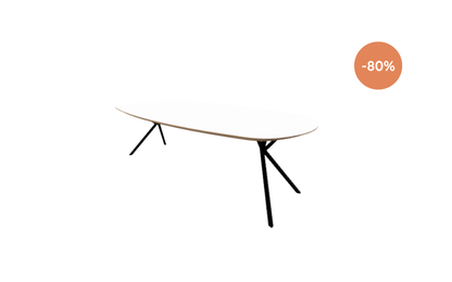 Eettafel Jasper / 240x100cm / Uni Arpa Fenix Bianco Kos / Verjongd