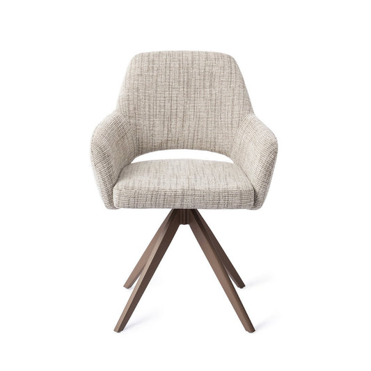 Yanai eetkamerstoel Turn Brown - Caramel Grid