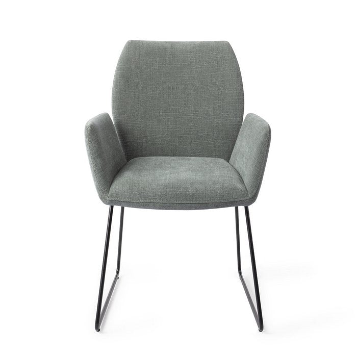 Misaki eetkamerstoel Slide Black - Breezy Blue