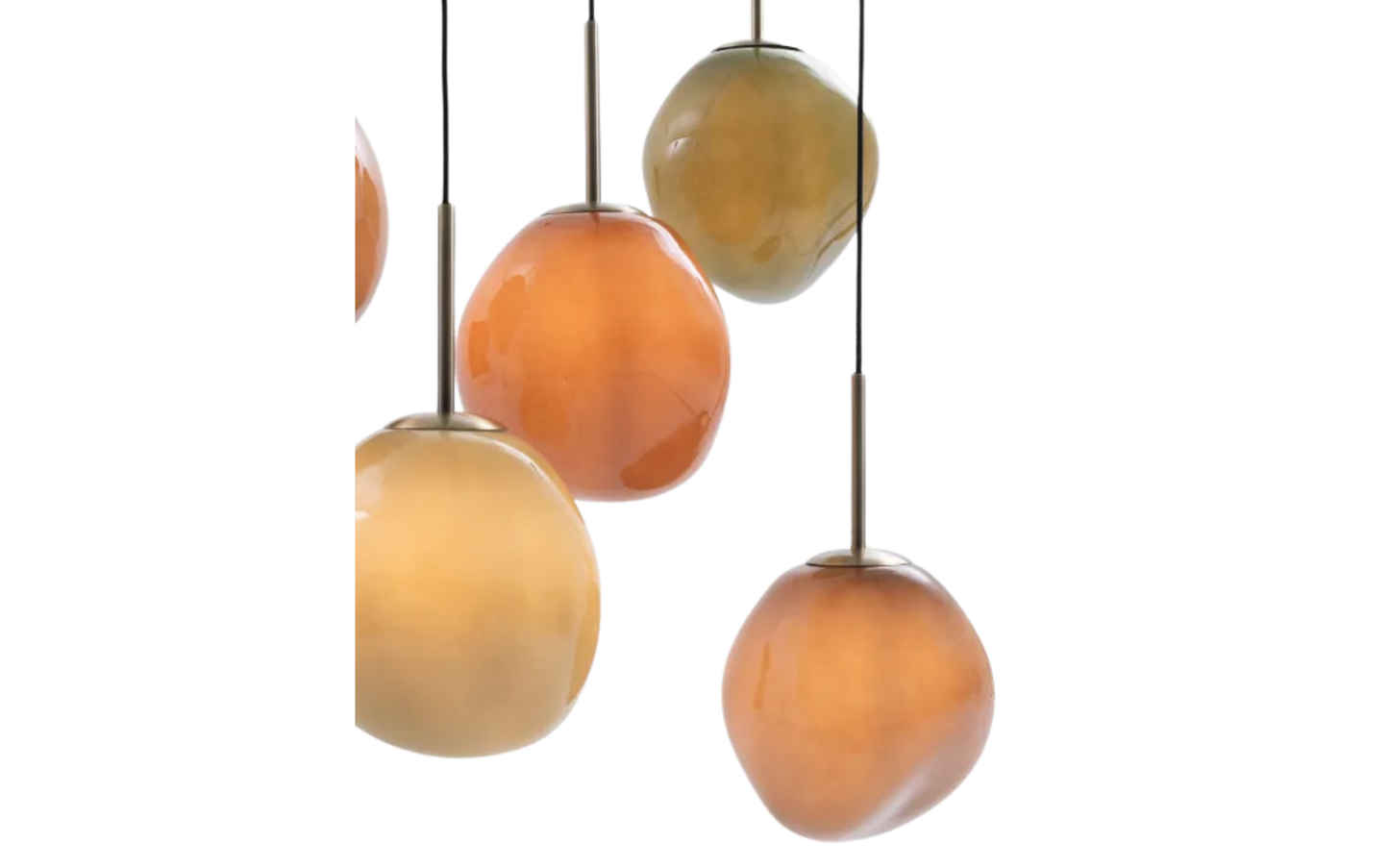 Abby hanglamp 5*E27 - Multikleur