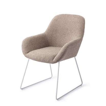 Kushi eetkamerstoel Slide White - Stone Haze