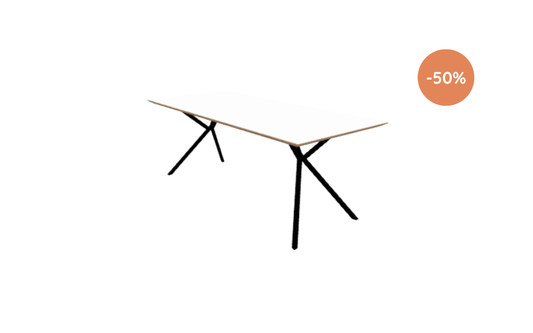 Eettafel Levi / 200x80 cm / Arpa Fenix Bianco Kos