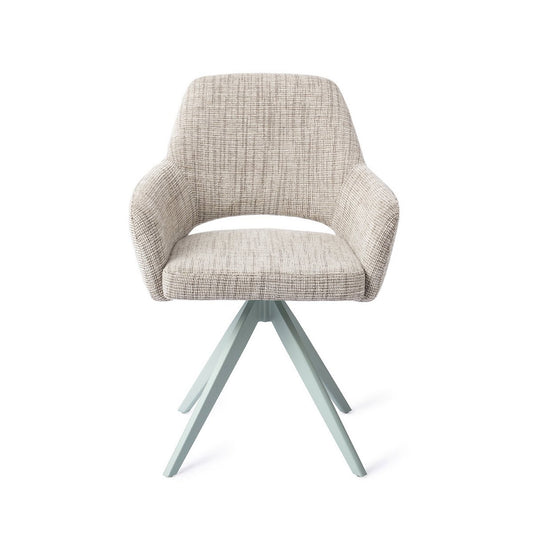 Yanai eetkamerstoel Turn Mint - Caramel Grid