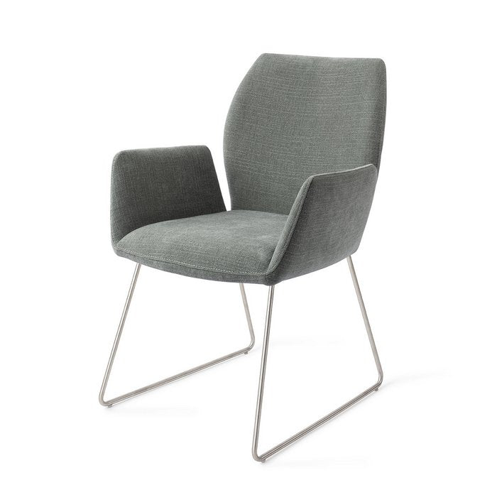 Misaki eetkamerstoel Slide Steel - Breezy Blue