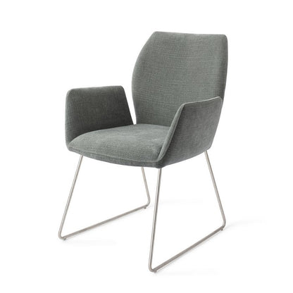 Misaki eetkamerstoel Slide Steel - Breezy Blue