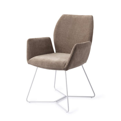 Misaki eetkamerstoel Beehive White - Mocha Mist