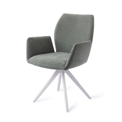 Misaki eetkamerstoel Turn White - Breezy Blue