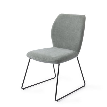 Ikata eetkamerstoel Slide Black - Breezy Blue