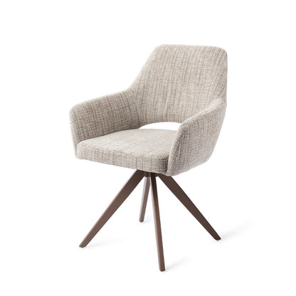 Yanai eetkamerstoel Turn Brown - Caramel Grid