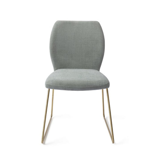 Ikata eetkamerstoel Slide Gold - Breezy Blue