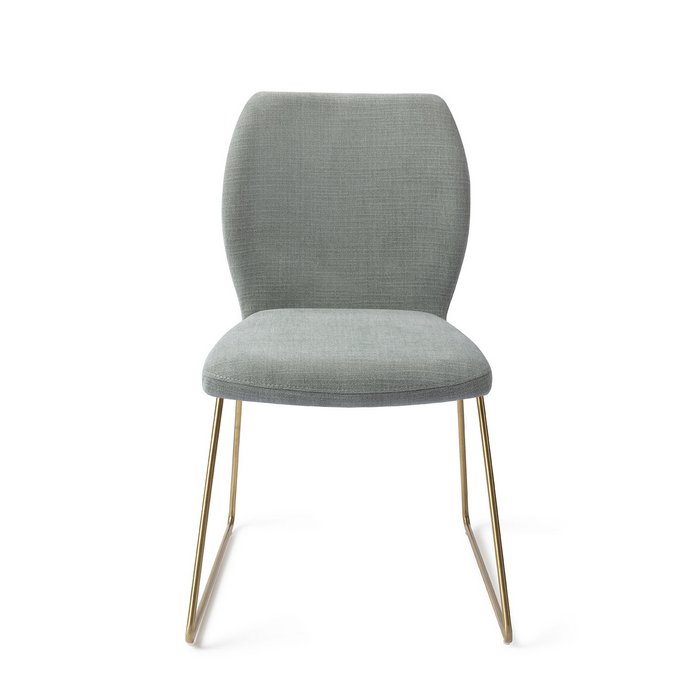 Ikata eetkamerstoel Slide Gold - Breezy Blue