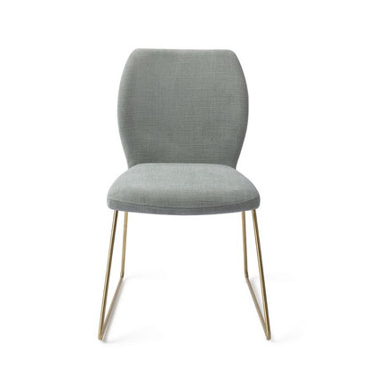 Ikata eetkamerstoel Slide Gold - Breezy Blue