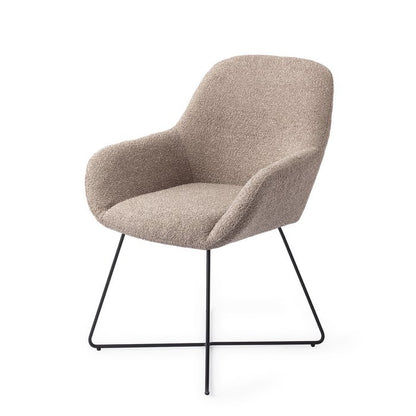 Kushi eetkamerstoel Cross Black - Stone Haze