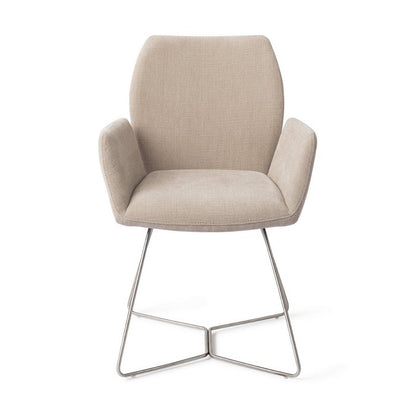 Misaki eetkamerstoel Beehive Steel - Sand Strand