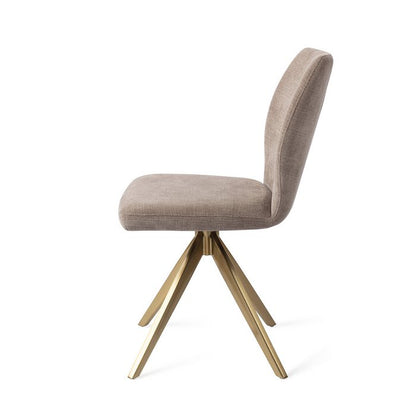 Ikata eetkamerstoel Turn Gold - Mocha Mist