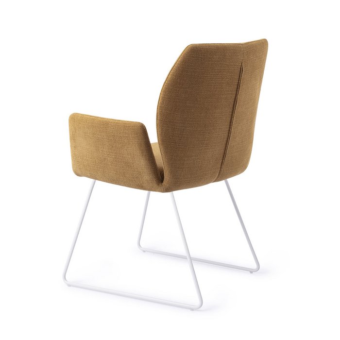 Misaki eetkamerstoel Slide White - Honey Harvest