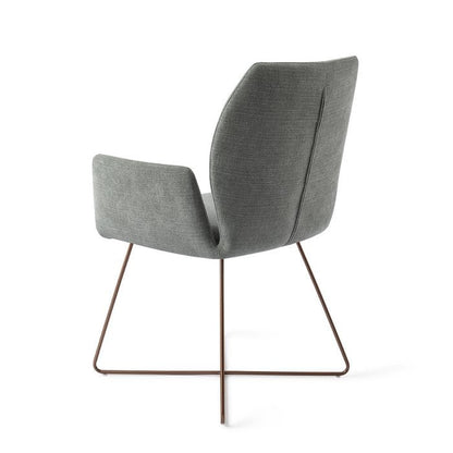 Misaki eetkamerstoel Cross Rose - Breezy Blue