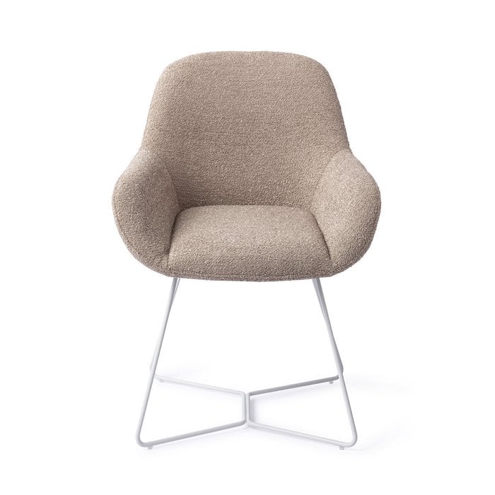 Kushi eetkamerstoel Beehive White - Stone Haze