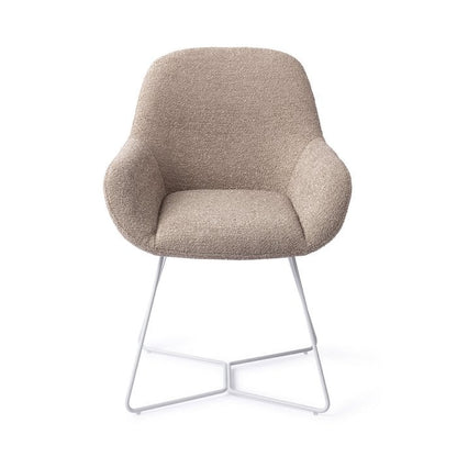 Kushi eetkamerstoel Beehive White - Stone Haze