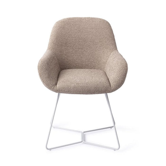 Kushi eetkamerstoel Beehive White - Stone Haze