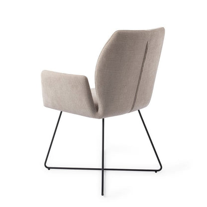 Misaki eetkamerstoel Cross Black - Sand Strand