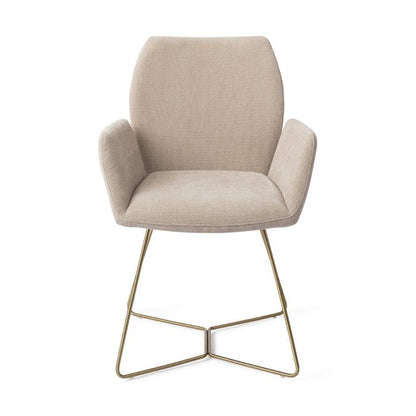 Misaki eetkamerstoel Beehive Gold - Sand Strand