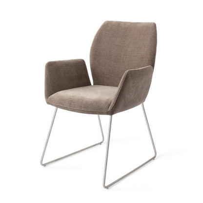 Misaki eetkamerstoel Slide Steel - Mocha Mist