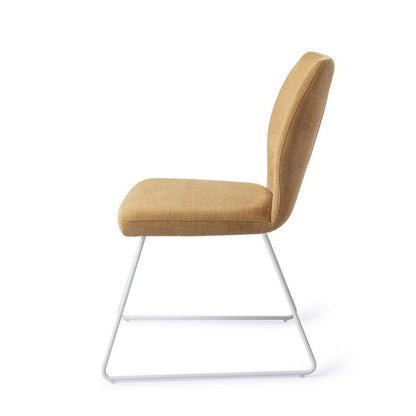 Ikata eetkamerstoel Slide White - Honey Harvest