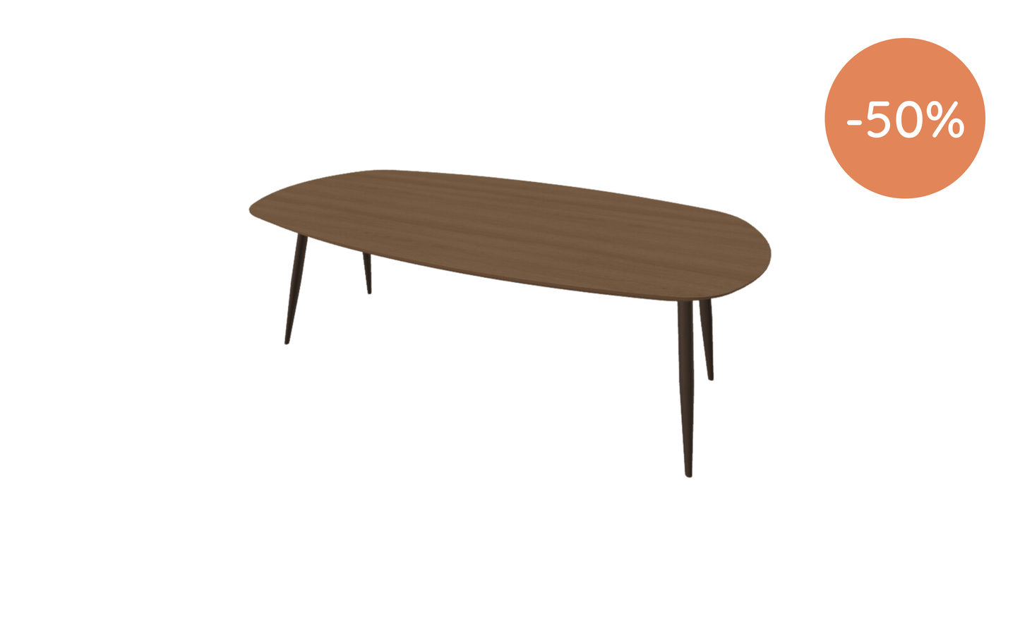 Eettafel Jasper / 240x100cm / Donker eiken fineer
