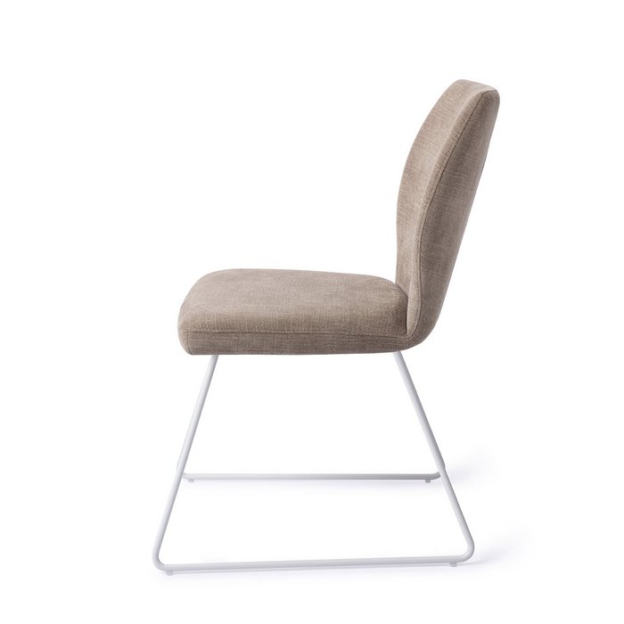 Ikata eetkamerstoel Slide White - Mocha Mist