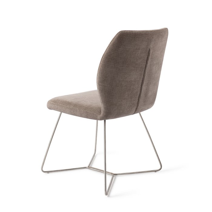 Ikata eetkamerstoel Beehive Steel - Mocha Mist